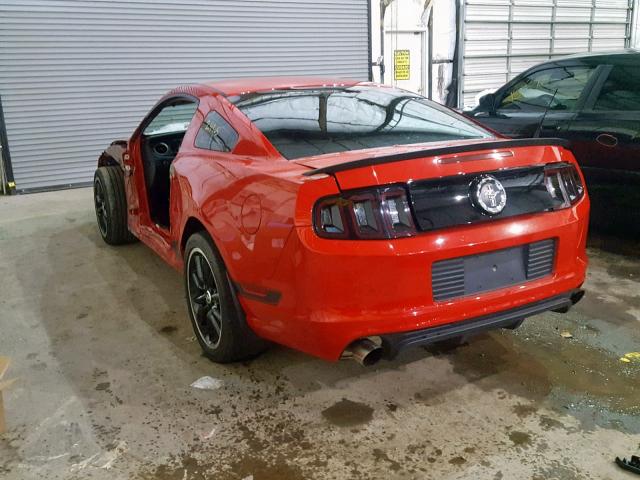 1ZVBP8CU2D5271679 - 2013 FORD MUSTANG BO RED photo 3