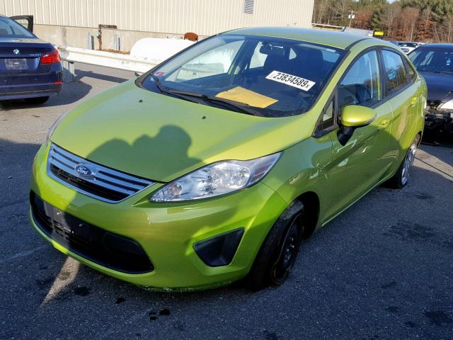 3FADP4BJ9DM157593 - 2013 FORD FIESTA SE GREEN photo 2