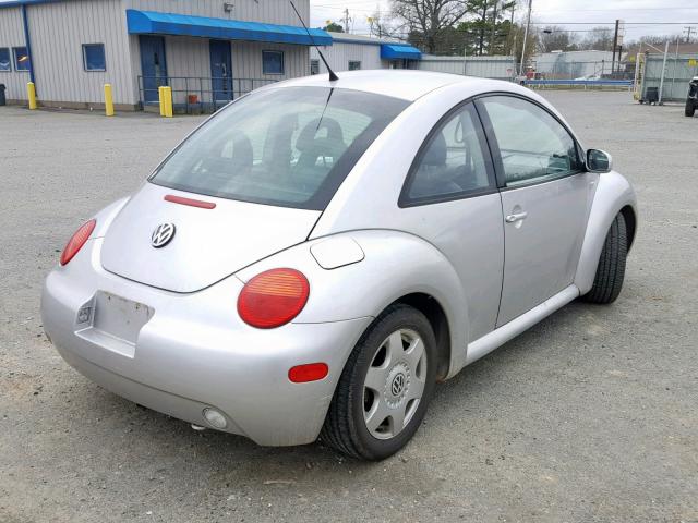 3VWCB21C61M457614 - 2001 VOLKSWAGEN NEW BEETLE SILVER photo 4