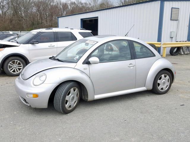 3VWCB21C61M457614 - 2001 VOLKSWAGEN NEW BEETLE SILVER photo 9