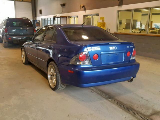 JTHBD192920043082 - 2002 LEXUS IS 300 BLUE photo 3