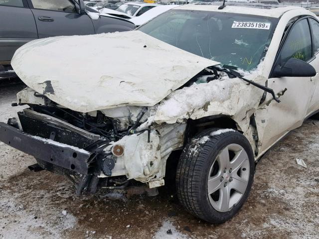 1G2ZG57B384174578 - 2008 PONTIAC G6 BASE WHITE photo 10