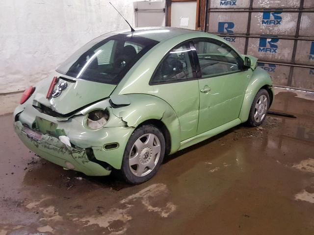 3VWCC21CXYM486248 - 2000 VOLKSWAGEN NEW BEETLE მწვანე ფოტო 4