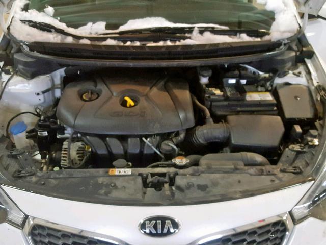 KNAFZ4A81E5180804 - 2014 KIA FORTE EX WHITE photo 7