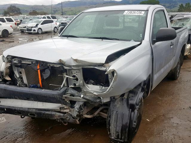 5TFNX4CN1CX011357 - 2012 TOYOTA TACOMA SILVER photo 2