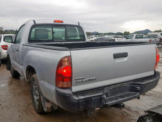 5TFNX4CN1CX011357 - 2012 TOYOTA TACOMA SILVER photo 3