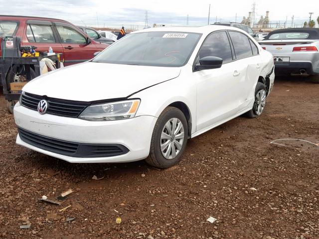 3VW2K7AJ1DM398984 - 2013 VOLKSWAGEN JETTA BASE 白色 照片 2