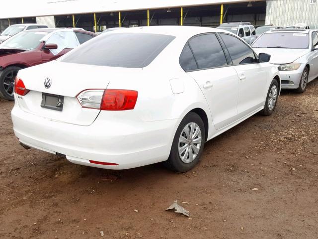 3VW2K7AJ1DM398984 - 2013 VOLKSWAGEN JETTA BASE 白色 照片 4