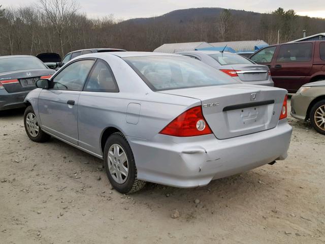 1HGEM221X4L070350 - 2004 HONDA CIVIC DX V GRAY photo 3