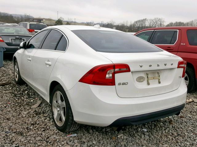 YV1622FS0C2054748 - 2012 VOLVO S60 T5 WHITE photo 3