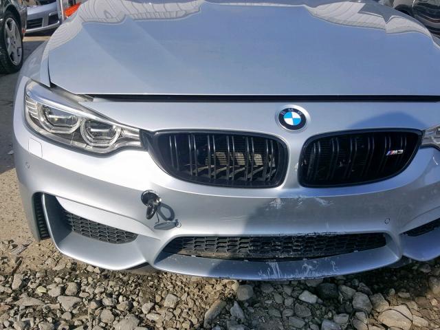 WBS8M9C37H5G85125 - 2017 BMW M3 SILVER photo 9