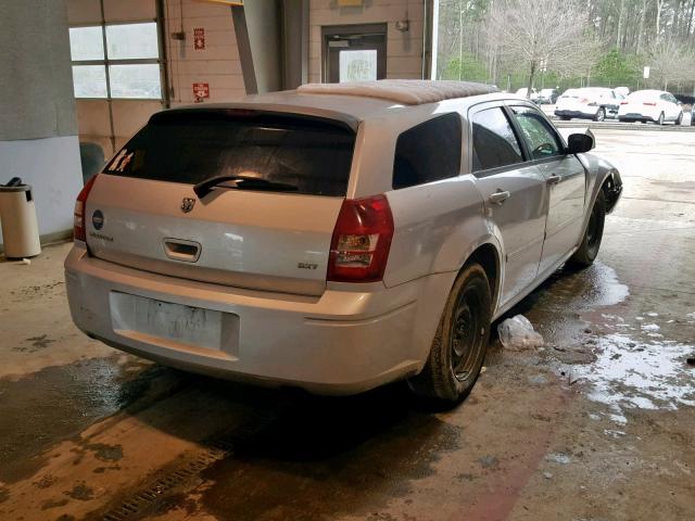 2D4FV47V67H894874 - 2007 DODGE MAGNUM SXT SILVER photo 4