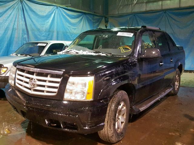 3GYEK63N42G213813 - 2002 CADILLAC ESCALADE E BLACK photo 2