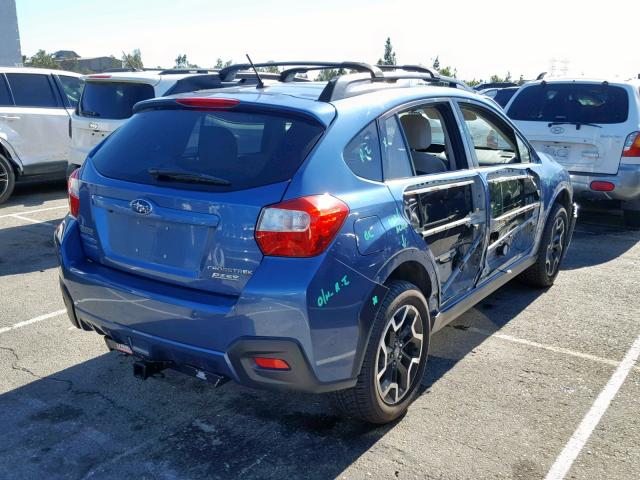 JF2GPABC2G8241501 - 2016 SUBARU CROSSTREK BLUE photo 4