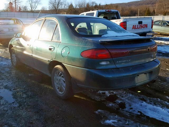 1FALP13P6VW356647 - 1997 FORD ESCORT LX GREEN photo 3