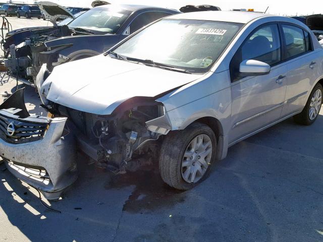 3N1AB6AP4CL701485 - 2012 NISSAN SENTRA 2.0 SILVER photo 2