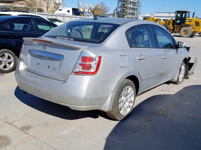 3N1AB6AP4CL701485 - 2012 NISSAN SENTRA 2.0 SILVER photo 4