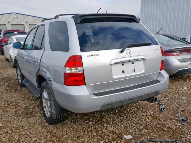 2HNYD18881H530425 - 2001 ACURA MDX TOURIN GRAY photo 3