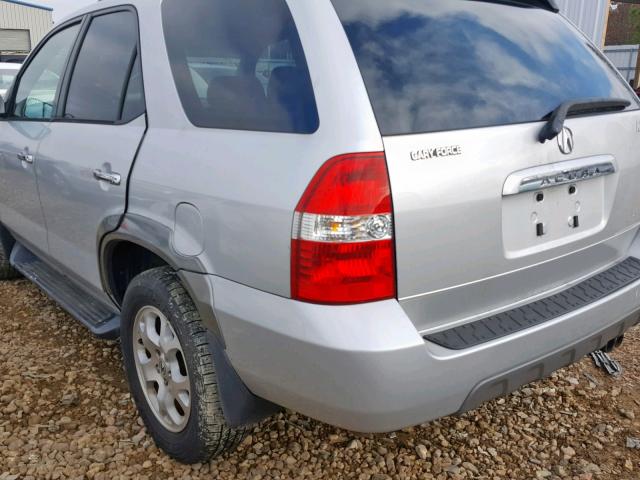 2HNYD18881H530425 - 2001 ACURA MDX TOURIN GRAY photo 9