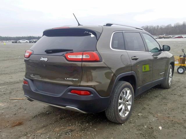 1C4PJLDB6FW517821 - 2015 JEEP CHEROKEE L GREEN photo 4