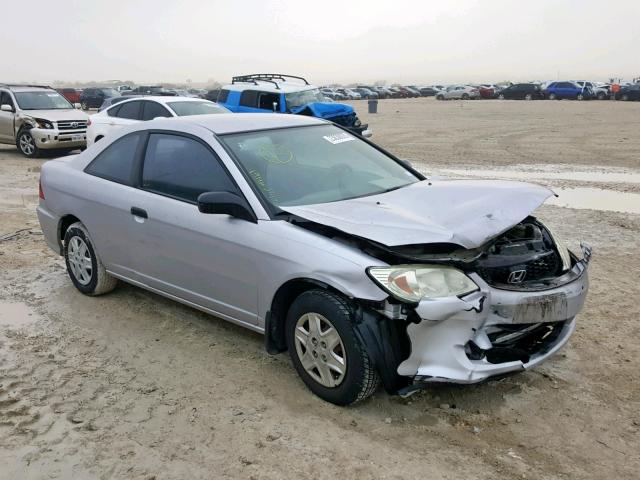 1HGEM22195L011484 - 2005 HONDA CIVIC DX V SILVER photo 1