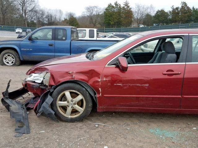 1HGCM56603A139538 - 2003 HONDA ACCORD EX BURGUNDY photo 9