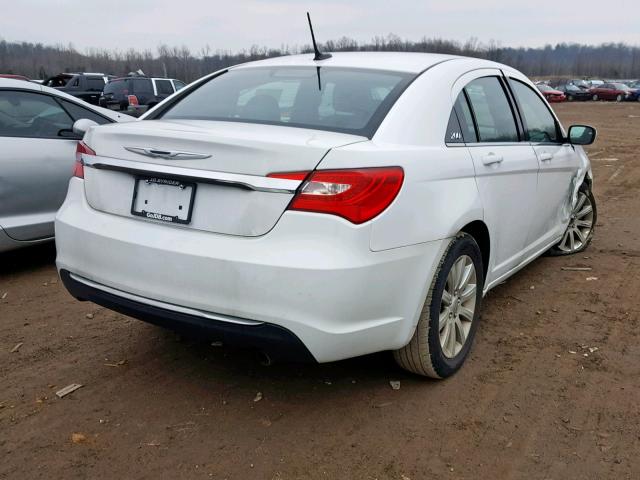 1C3CCBBB2DN500303 - 2013 CHRYSLER 200 TOURIN WHITE photo 4