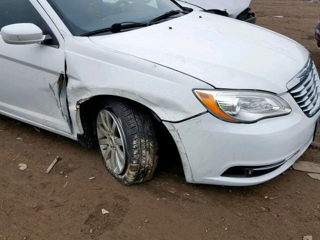 1C3CCBBB2DN500303 - 2013 CHRYSLER 200 TOURIN WHITE photo 9