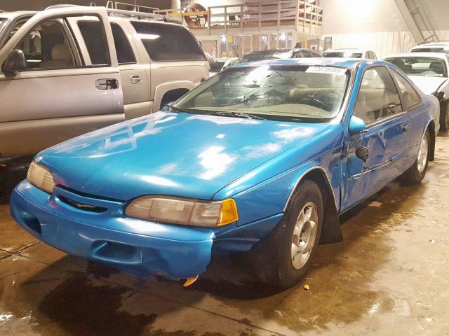 1FALP6244RH105415 - 1994 FORD THUNDERBIR BLUE photo 2