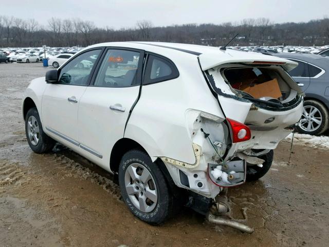 JN8AS5MV6CW373440 - 2012 NISSAN ROGUE S WHITE photo 3