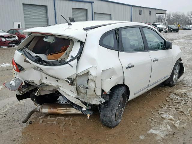 JN8AS5MV6CW373440 - 2012 NISSAN ROGUE S WHITE photo 4