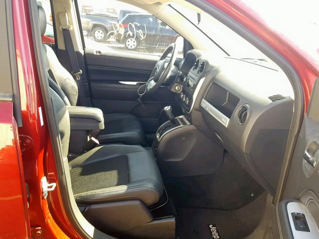 1C4NJCEB0FD210579 - 2015 JEEP COMPASS LA RED photo 5