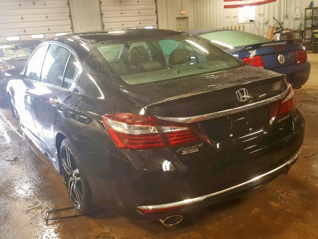 1HGCR2F53GA106322 - 2016 HONDA ACCORD SPO BLACK photo 3