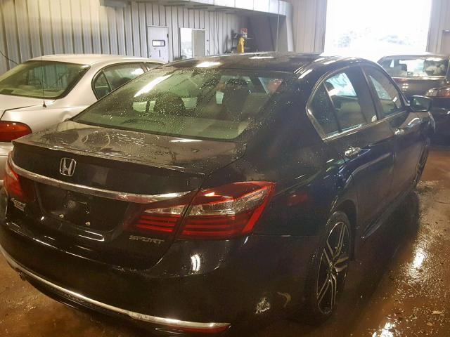 1HGCR2F53GA106322 - 2016 HONDA ACCORD SPO BLACK photo 4