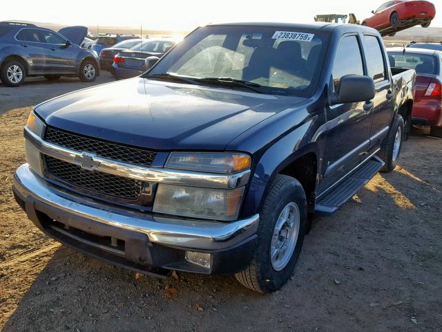 1GCCS13E778239268 - 2007 CHEVROLET COLORADO BLUE photo 2