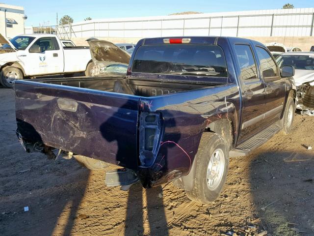 1GCCS13E778239268 - 2007 CHEVROLET COLORADO BLUE photo 4