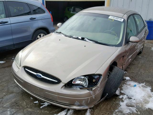 1FAFP55213A172636 - 2003 FORD TAURUS SES BEIGE photo 2