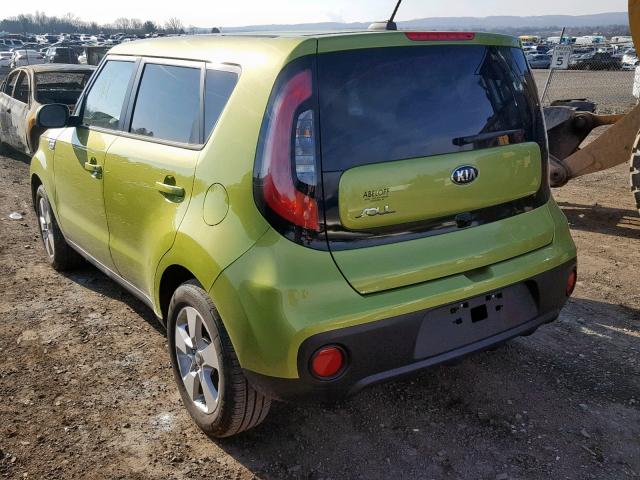 KNDJN2A22K7914908 - 2019 KIA SOUL GREEN photo 3