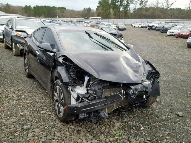 5NPDH4AE9EH488449 - 2014 HYUNDAI ELANTRA SE BLACK photo 1