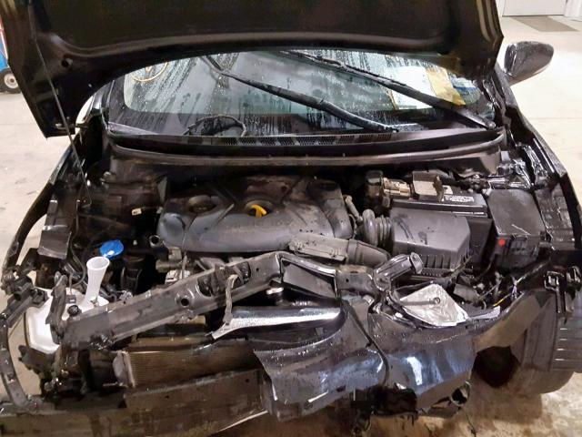 5NPDH4AE9EH488449 - 2014 HYUNDAI ELANTRA SE BLACK photo 7