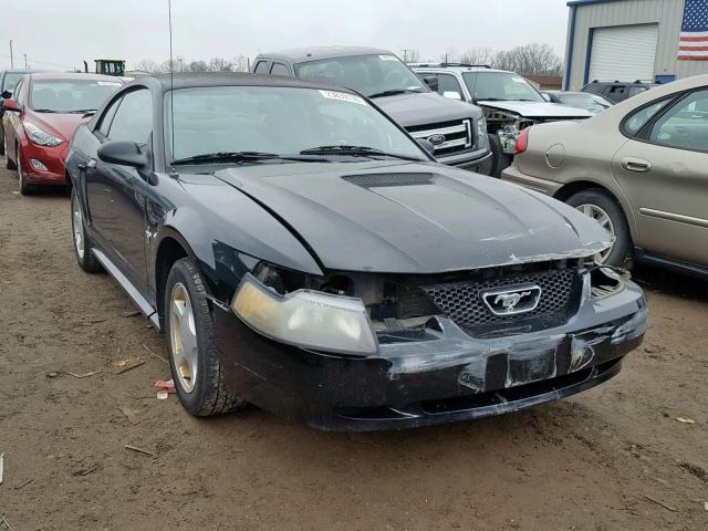 1FAFP40412F167814 - 2002 FORD MUSTANG BLACK photo 1