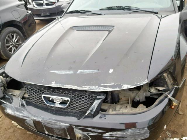1FAFP40412F167814 - 2002 FORD MUSTANG BLACK photo 7