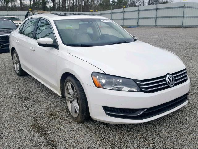 1VWBP7A31DC150674 - 2013 VOLKSWAGEN PASSAT SE WHITE photo 1