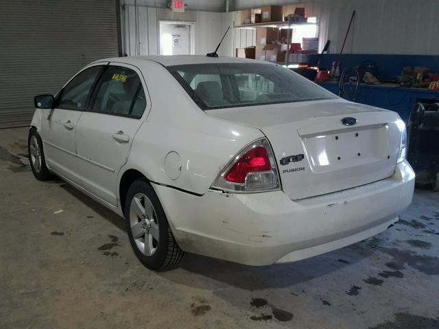 3FAHP06Z78R181328 - 2008 FORD FUSION S WHITE photo 3