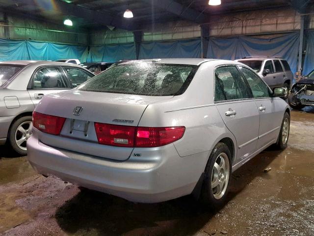 1HGCM66575A026279 - 2005 HONDA ACCORD EX GRAY photo 4