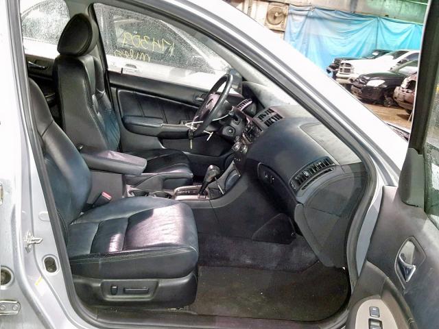 1HGCM66575A026279 - 2005 HONDA ACCORD EX GRAY photo 5