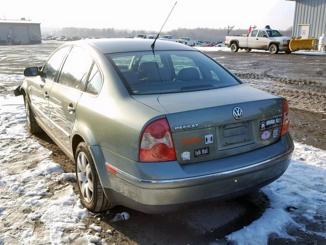 WVWTH63B93P433740 - 2003 VOLKSWAGEN PASSAT GLX 绿色 照片 3