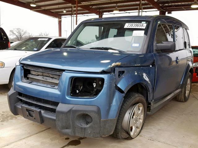 5J6YH18747L014652 - 2007 HONDA ELEMENT EX BLUE photo 2