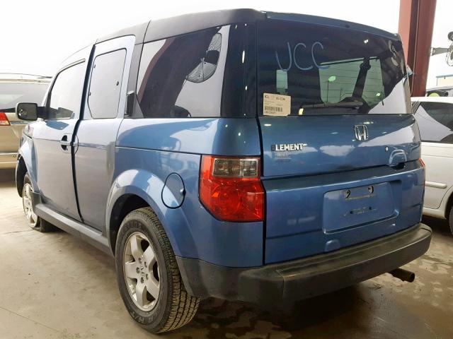 5J6YH18747L014652 - 2007 HONDA ELEMENT EX BLUE photo 3