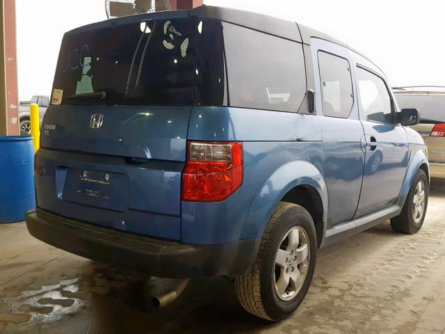 5J6YH18747L014652 - 2007 HONDA ELEMENT EX BLUE photo 4